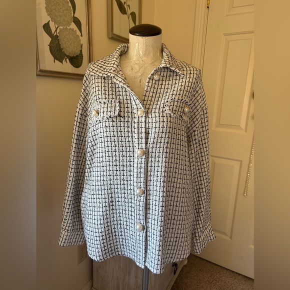 Large tweed blouse - Picture 3 of 4